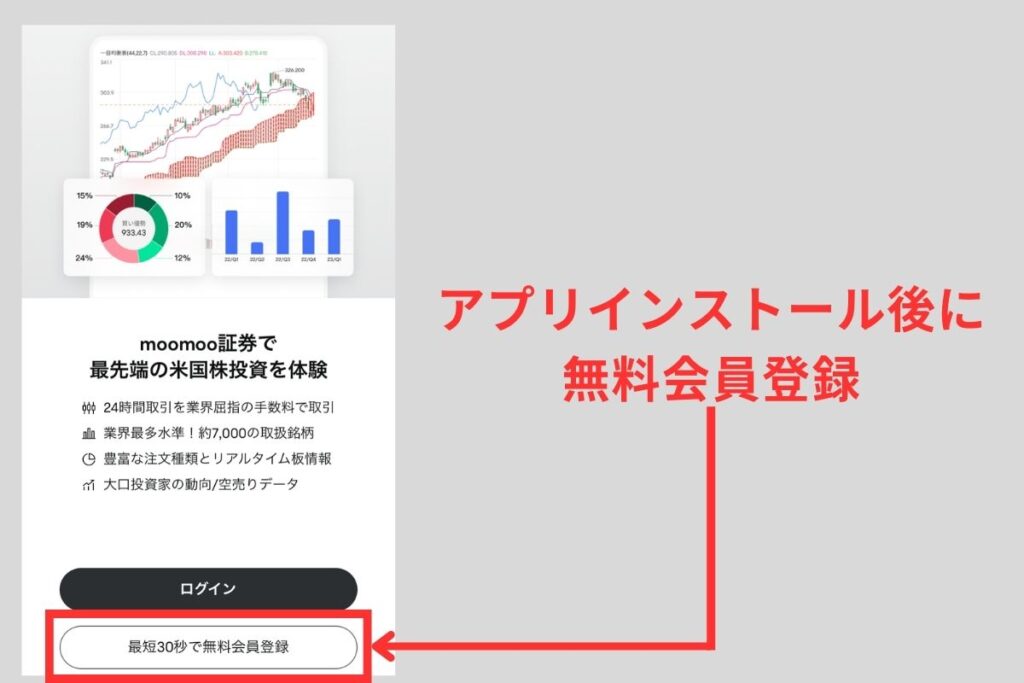 アプリをインストールしたら会員登録