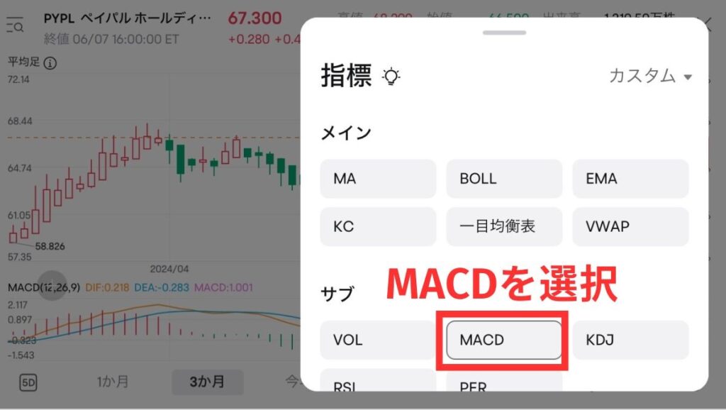 MACDの設定方法3